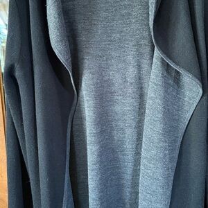 BNCI by Blanc Noir Black and Gray Sweater Cardigan Size XL women’s